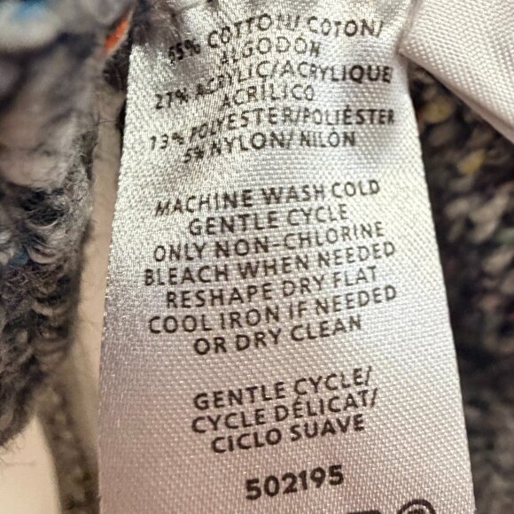 LOFT Marled Open Front Knit Cardigan Sweater | Medium - Picture 7 of 7